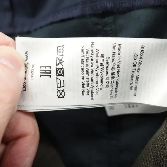 Fjallraven Hiking Pants Womens SZ 32-33R Abisko Midsummer Trouser Convertible - Picture 10 of 14